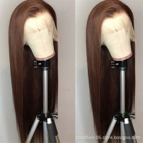 Cheap Colored 100% Human Hair Wigs For Black Women,HD Transparent Lace Closure Wig,Brazilian Virgin Hair 13x6 Lace Front Wig
